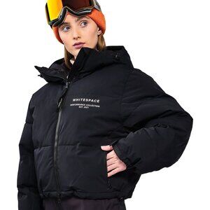Cropped black women's ski jacket (XS)